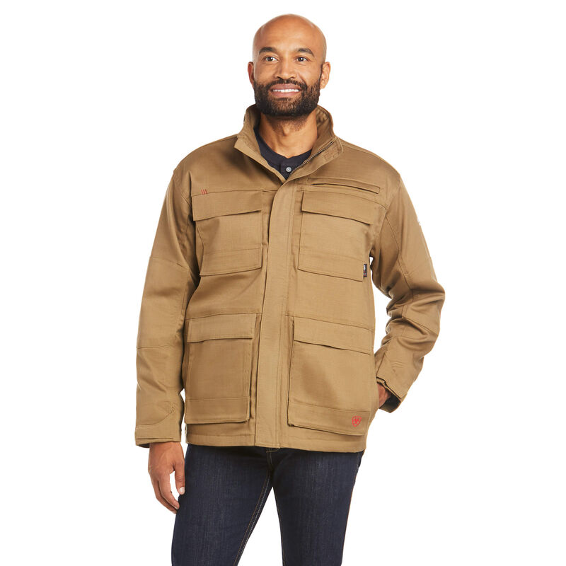 Ariat Jacke Herren - Fr Canvas Stretch Khaki ( GHPCA-1742 )